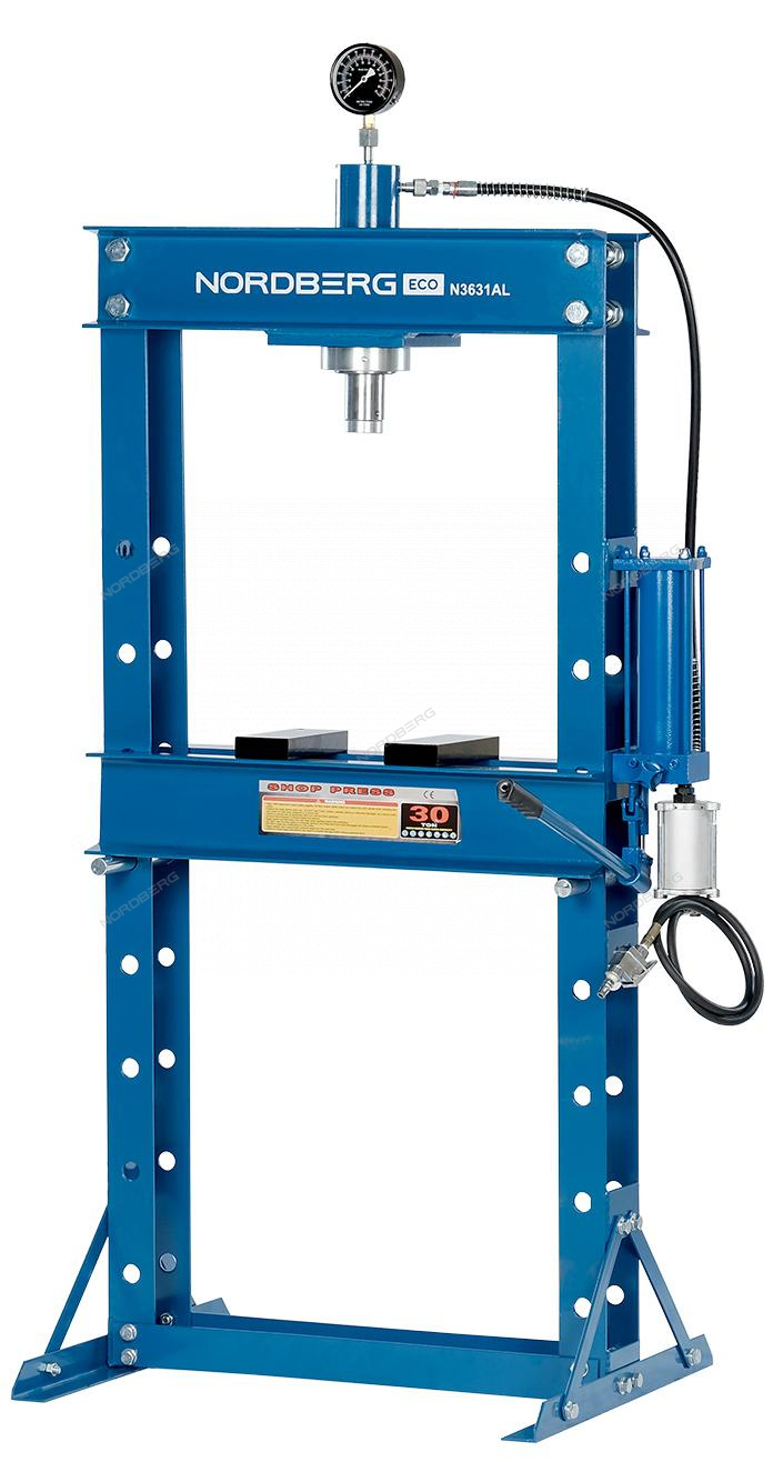 Пресс гидравлический 30т, разборная рама, пневмопривод NORDBERG N3631AL