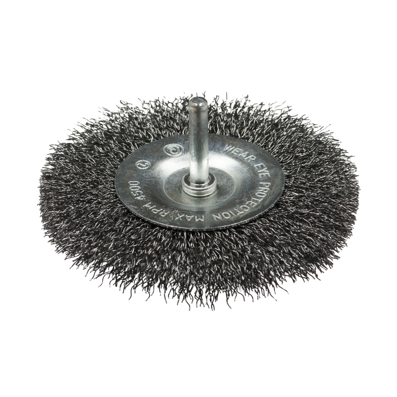 Щетка дисковая, гофрированная для дрелей № 597 ПрофОснастка Эксперт хв 6 мм D63 мм RPM 4500 SS (нерж) 0,3