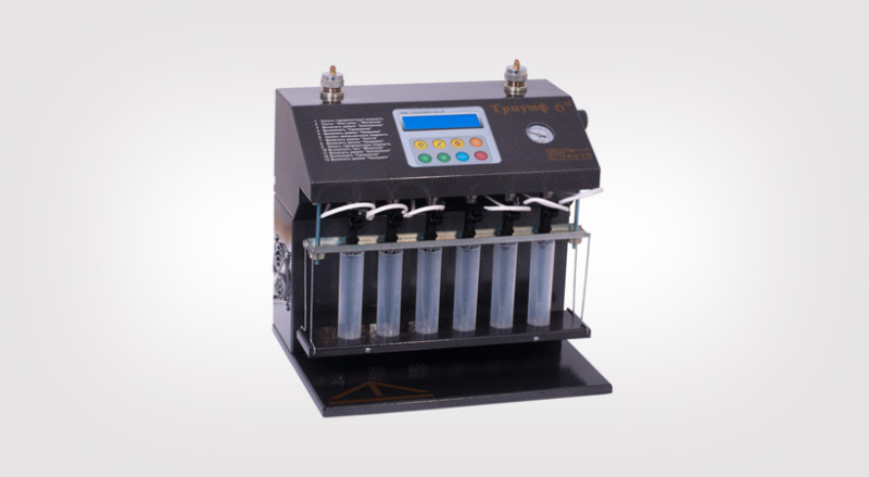 Стенд диагностики и очистки канала подачи топлива электроклапанных форсунок SVauto Триумф 6М