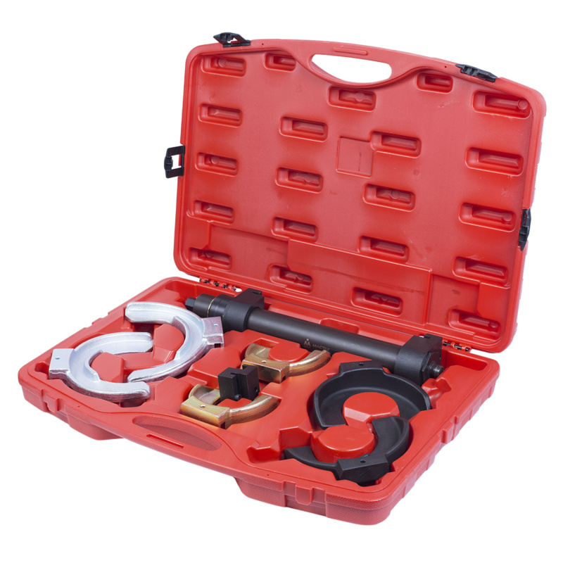 МАСТАК Стяжка амортизаторных пружин, кованые U-образные держатели, кейс, 8 предметов 100-00008C