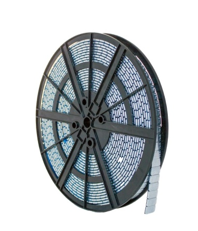 Груза адгезивные  1000×5 гр (Синий скотч) (Zn) (Пластиковая кассета) (1 шт.)FE-075 RN