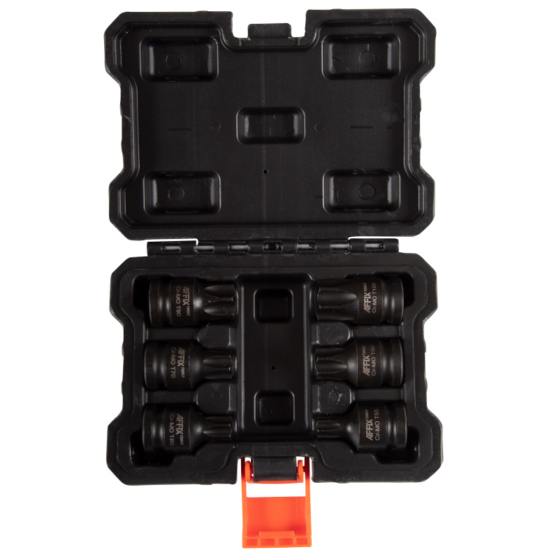 AFFIX Набор ударных торцевых насадок 1/2", TORX, Т55-Т100 мм, L = 44 мм, 6 предметов AF00742006C