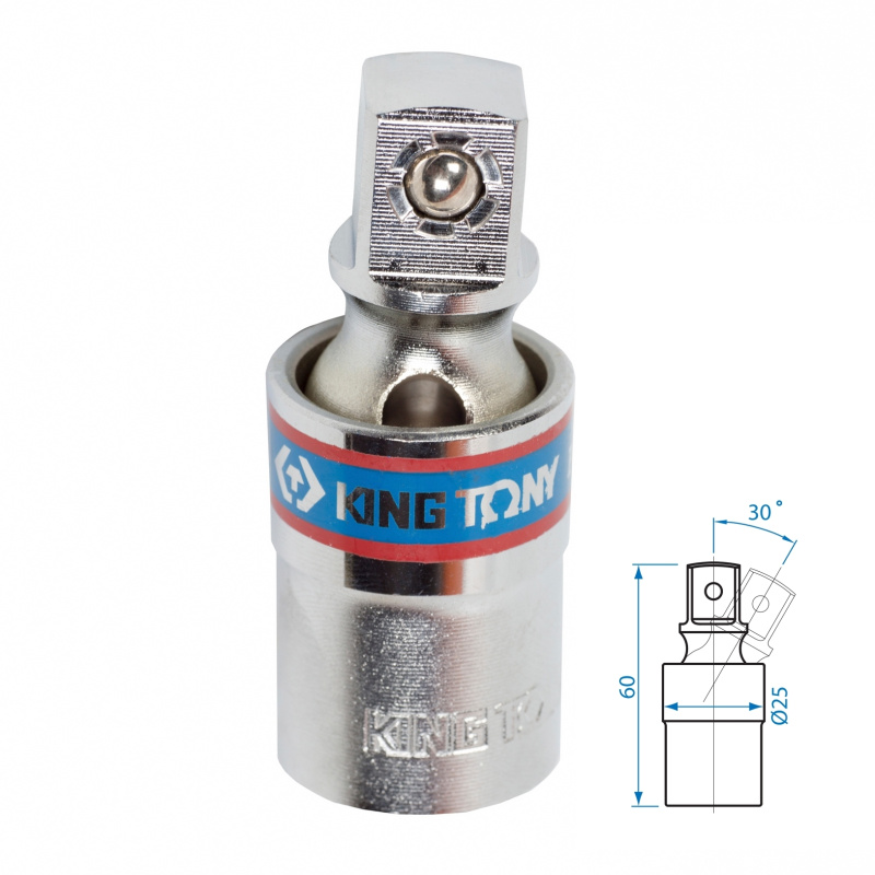 KING TONY Кардан 1/2", шаровый 4794