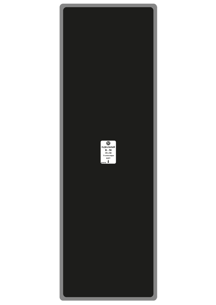Пластырь R-50 190х580 (1шт/5) (термопресс)