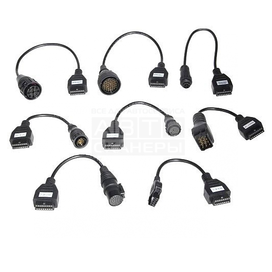 Комплект адаптеров для Delphi DS150e/ Autocom CDP грузовые N24039