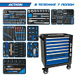 KING TONY Набор инструментов "ACTION" в чёрной тележке, 327 предметов 9G35-327MRV