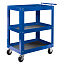 МАСТАК Тележка открытая, 3 полки, синяя 520-33720B