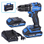 Шуруповерт аккумуляторный макс.диам. сверла 13 мм, 21 В, 70 Нм с 2 аккумуляторами и зарядным уст-вом